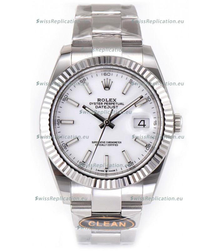 Rolex Datejust 126334 41MM ETA3235 72 Hours Power White Dial Oyster 1:1 Mirror Replica