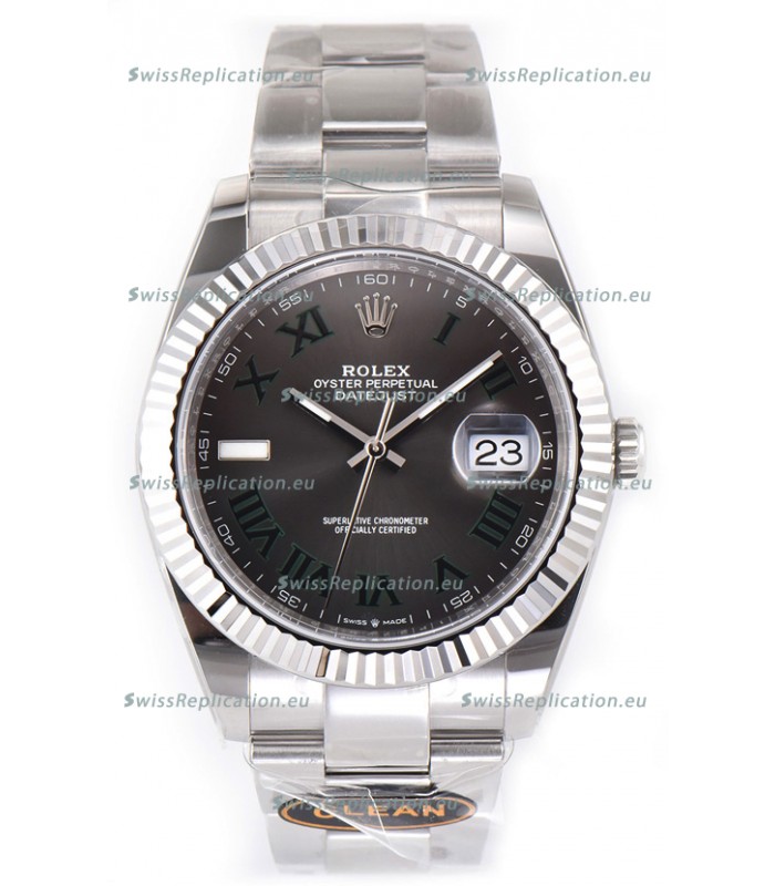 Rolex Datejust 126334 Wimbledon 41MM ETA3235 Slate Dial 72 Hours Power 1:1 Mirror Replica