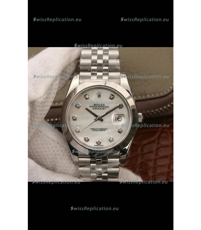 Rolex Datejust 41MM Cal.3135 Swiss 1:1 Mirror Replica Watch in 904L Steel Casing White Dial