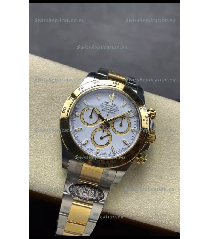 Rolex Daytona Super Clone M126503 Yellow Gold Two Tone Original Cal.4131 Movement