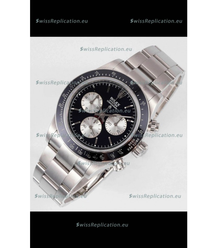 Rolex Daytona Super Clone BLAKEN Paul Newman Black Dial Swiss Replica Watch - 4130 Movement