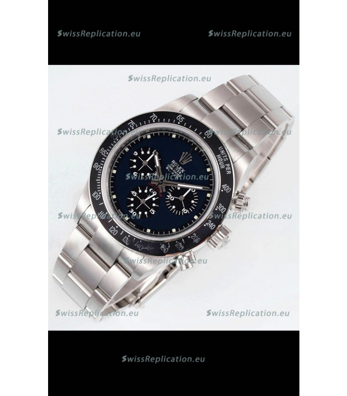 Rolex Daytona Super Clone BLAKEN Paul Newman Black Dial Swiss Replica Watch - 4130 Movement