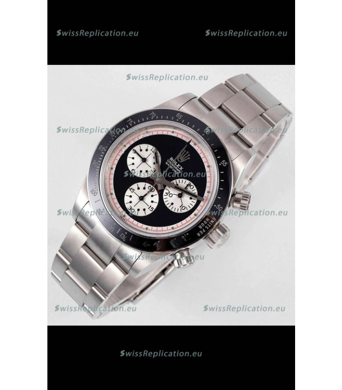 Rolex Daytona Super Clone BLAKEN Paul Newman Black Dial Swiss Replica Watch - 4130 Movement