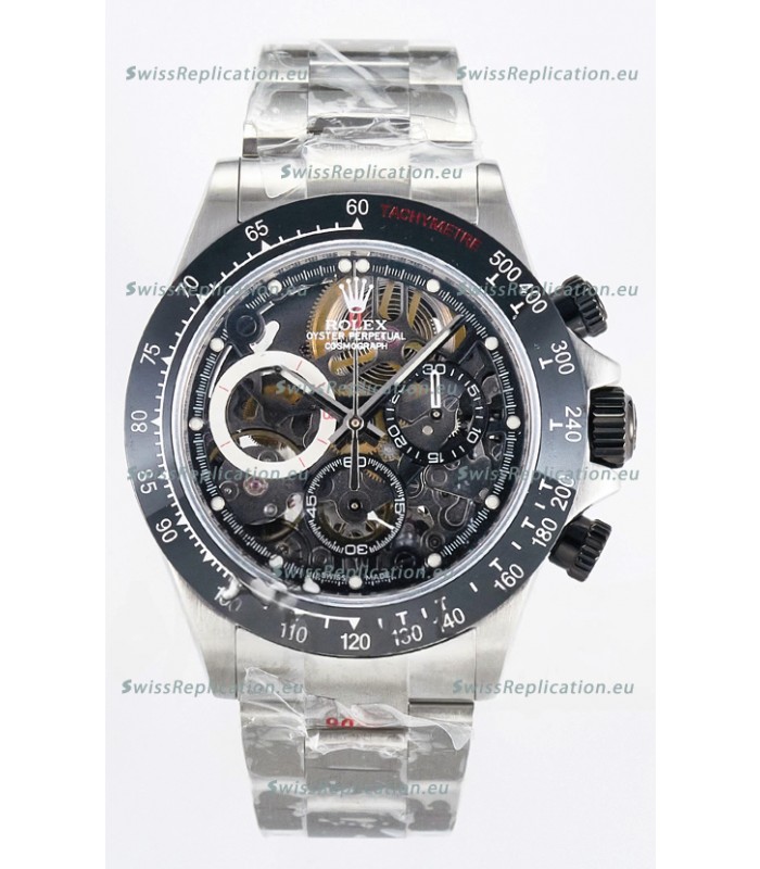 Rolex Daytona Super Clone Artisans De Geneve Stainless Steel Watch Black Ceramic Bezel Watch