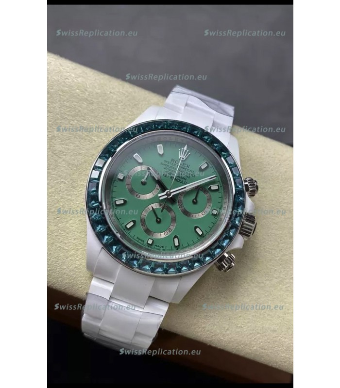 Rolex Daytona AET Remould Pink Dial Full Ceramic Strap Watch in Cal.4130 Movement