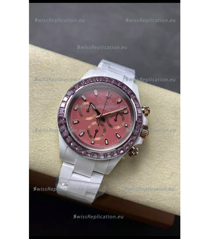 Rolex Daytona AET Remould Dark Green Dial Full Ceramic Strap Watch in Cal.4130 Movement