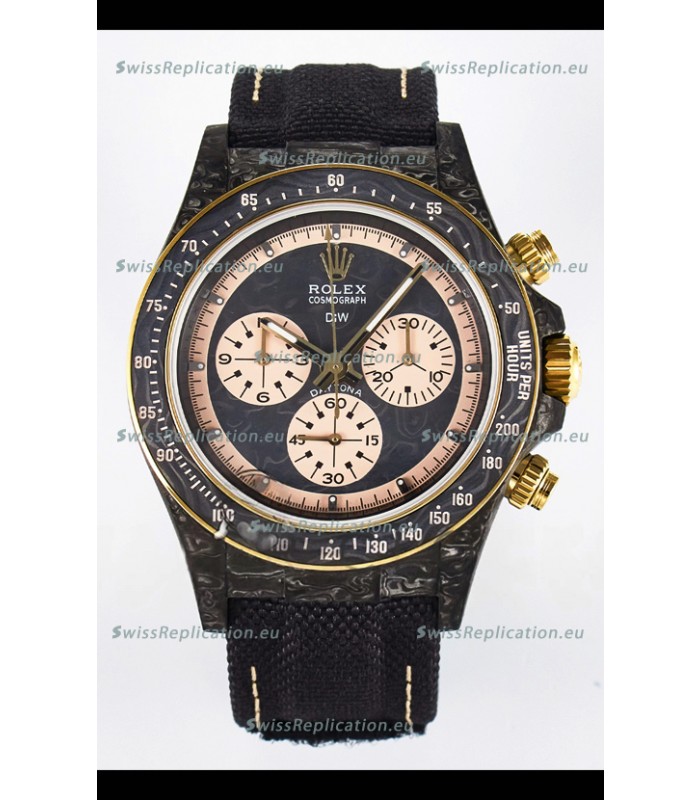 Rolex Daytona Super Clone DiW Edition Carbon Fiber Watch in Grey Dial - Cal.4130 Movement