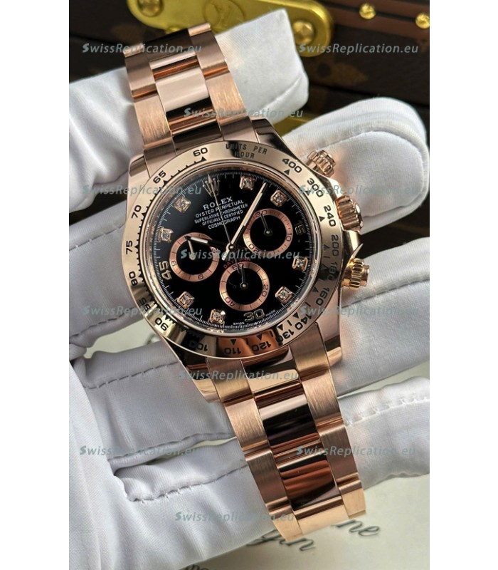 Rolex Daytona Super Clone REF.126505 Cal 4131 1:1 Swiss Replica Watch - 904L Steel Rose Gold