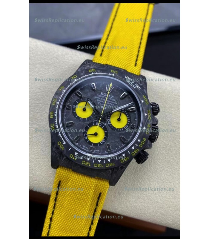 Rolex Daytona DiW Lemon Carbon Edition Watch - Forged Cabon Casing 1:1 Mirror Replica