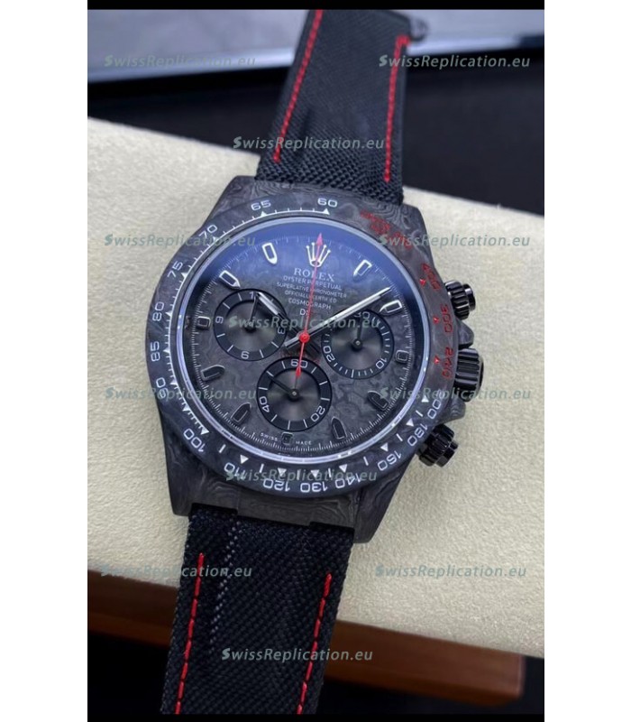 Rolex Daytona DiW All Black Carbon Edition Watch - Forged Cabon Casing 1:1 Mirror Replica