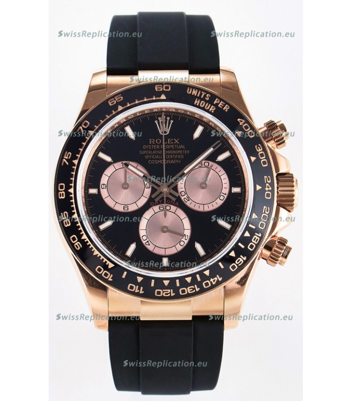 Rolex Cosmograph Daytona M126515 Rose Gold Black Dial Original Cal.4131 Movement Watch 