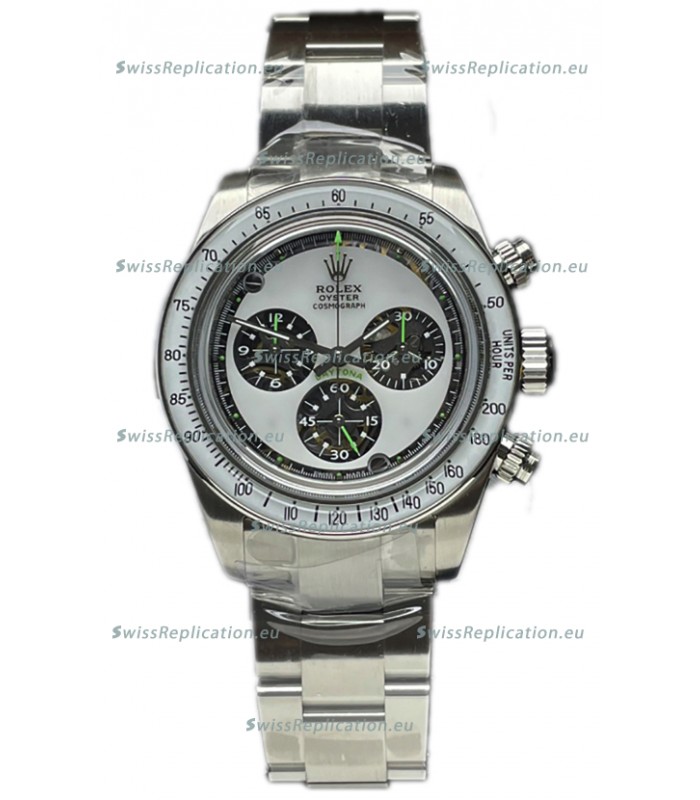 Rolex Daytona 116508 Neon Artisans De Geneve Stainless Steel Watch Swiss Replica 