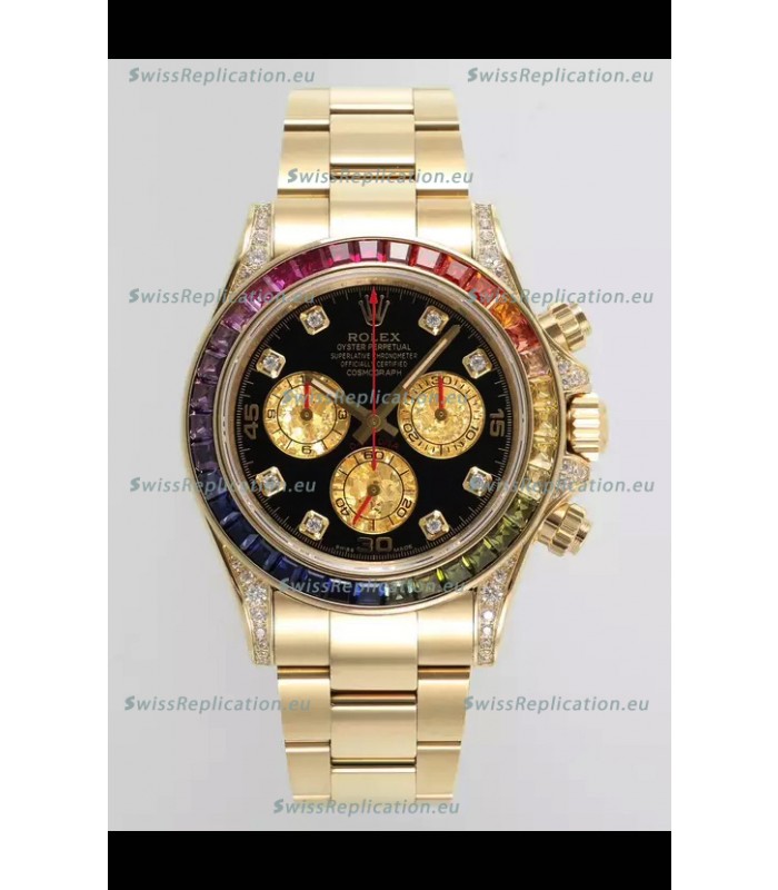 Rolex Cosmograph Daytona 116598BROW Yellow Gold Original Cal.4130 Movement 