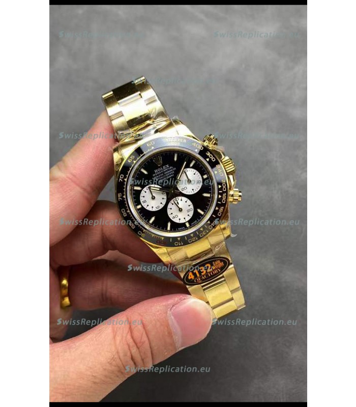 Rolex Cosmograph Daytona M126528 Yellow Gold Black Dial Original Cal.4132 Movement
