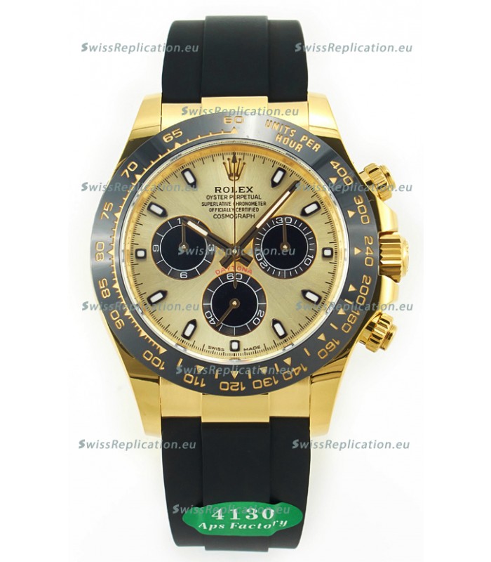 Rolex Cosmograph Daytona M126518 Yellow Gold Casing & Dial Cal.4130 Movement