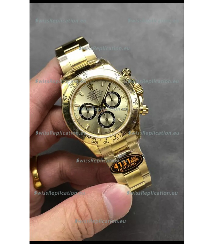 Rolex Cosmograph Daytona M126518 Yellow Gold Casing and Gold Dial Original Cal.4131 Movement