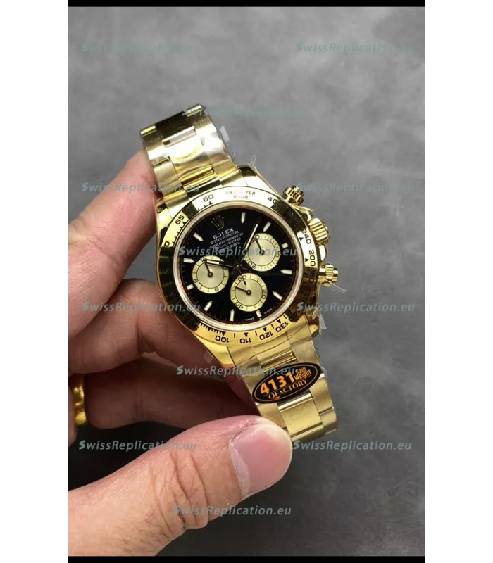 Rolex Cosmograph Daytona M126508 Yellow Gold Casing and Black Dial Original Cal.4131 Movement
