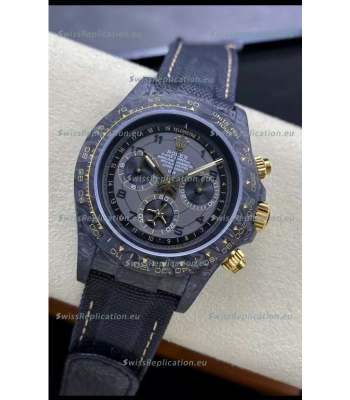 Rolex Cosmograph Daytona DiW AVIA GREY Edition Carbon Fiber Watch - Cal.4130 Movement 