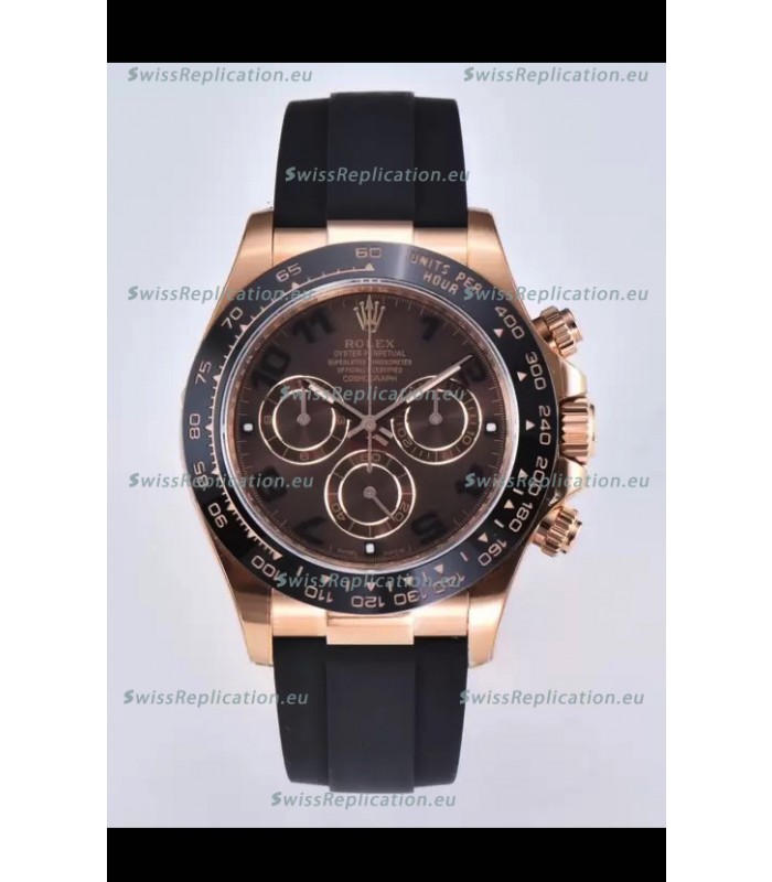 Rolex Cosmograph Daytona M116515 Rose Gold Original Cal.4130 Movement - 904L Steel Watch