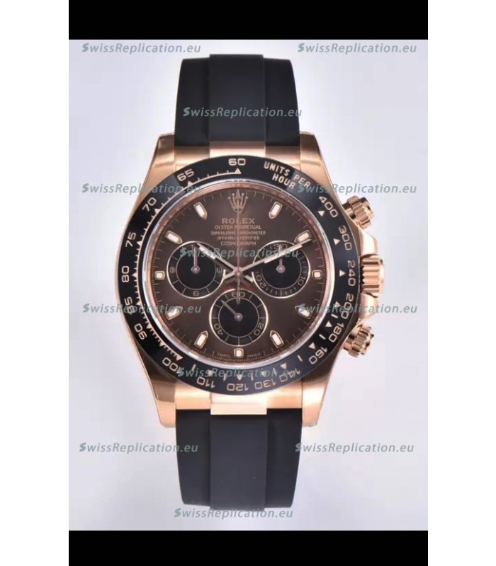 Rolex Cosmograph Daytona M116515 Rose Gold Original Cal.4130 Movement - 904L Steel Watch