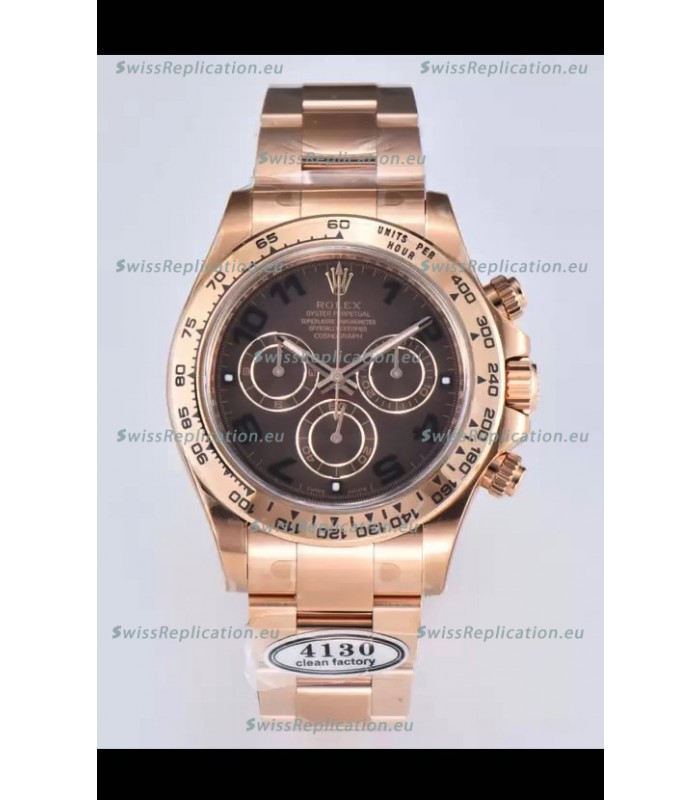 Rolex Cosmograph Daytona M116505-0011 Rose Gold Original Cal.4130 Movement - 904L Steel Watch