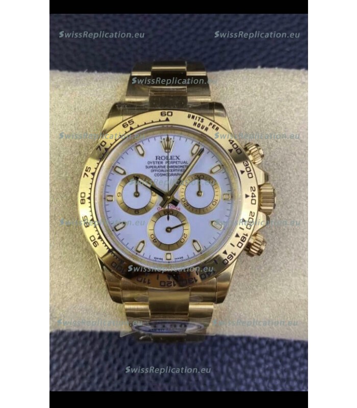 Rolex Cosmograph Daytona M116508-0001 Yellow Gold Original Cal.4130 Movement - 904L Steel Watch