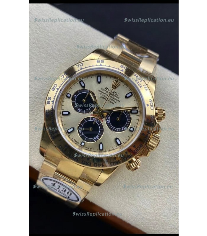 Rolex Cosmograph Daytona M116508-0014 Yellow Gold Original Cal.4130 Movement - 904L Steel Watch