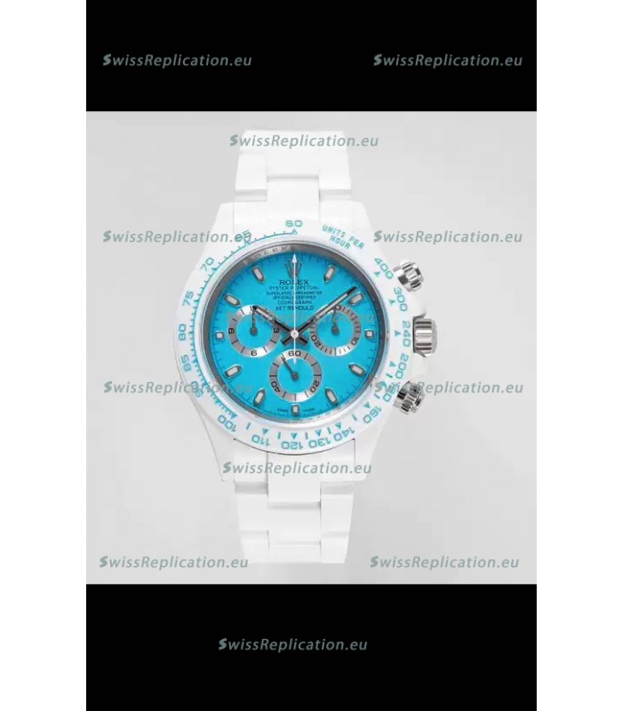 Rolex Daytona AET Remould Blue Dial Full Ceramic Strap Watch in Cal.4130 Movement