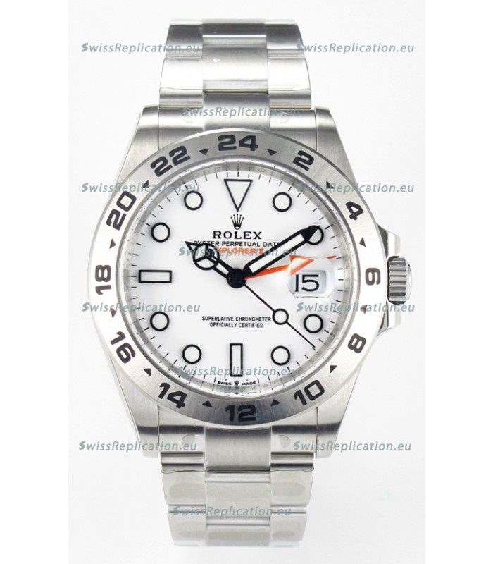 Rolex Explorer II Super Clone M216570-002 1:1 Mirror Replica Watch - White Dial CAL. 3285 Movement