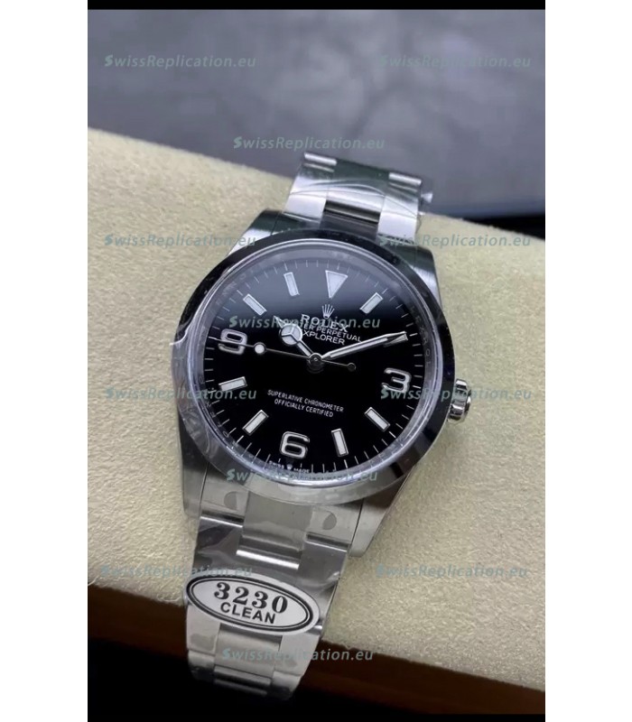Rolex Explorer I M124270 Black Dial 36MM - 904L Steel in ETA 3230 Movement 