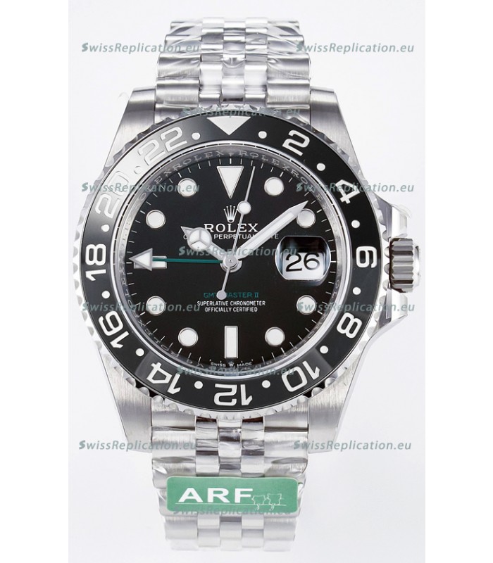 Rolex GMT Masters II Super Clone 126710GRNR "Bruce Wayne" 904L Jubilee Strap Steel Swiss Replica Watch