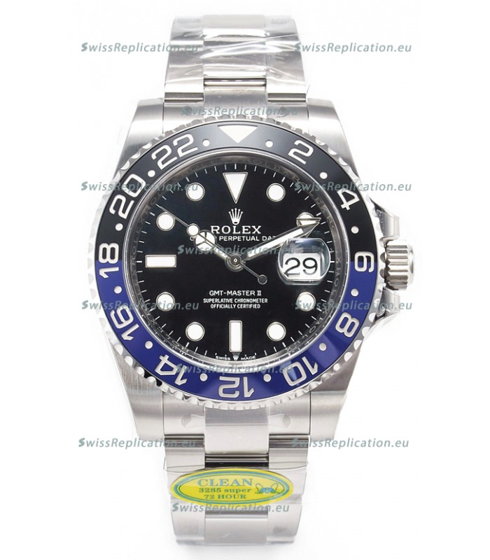 Rolex GMT Masters II Super Clone 126710BLNR Batman Cal.3285 Movement Swiss Replica Watch