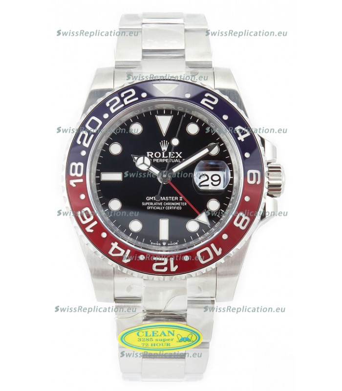Rolex GMT Masters II 126710BLRO Cal.3285 72 Hours Power Oyster Strap Swiss Replica 904L Steel 