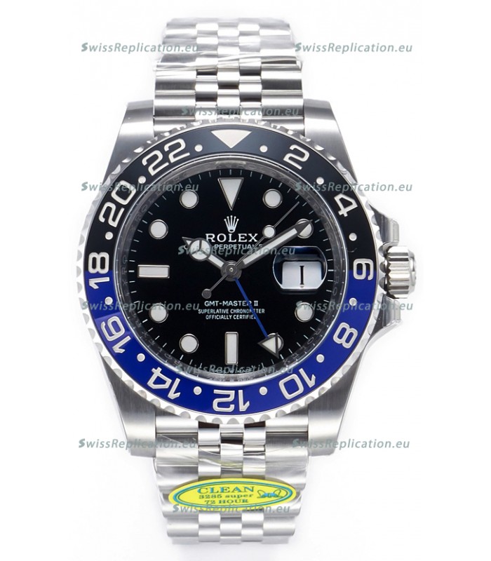 Rolex GMT Masters II 126710BLNR BATGIRL Cal.3285 72 Hours Power Jubilee Strap Swiss Replica 904L Steel 