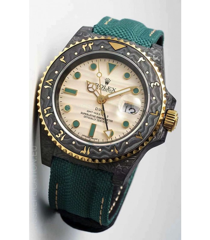 Rolex GMT Masters II DiW Arabic Two Tone Edition Swiss 1:1 Mirror Replica