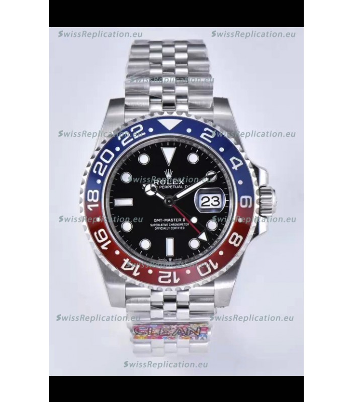 Rolex GMT Masters II m126710BLRO PEPSI Cal.3285 Movement Swiss Replica - Ultimate 904L Steel Watch