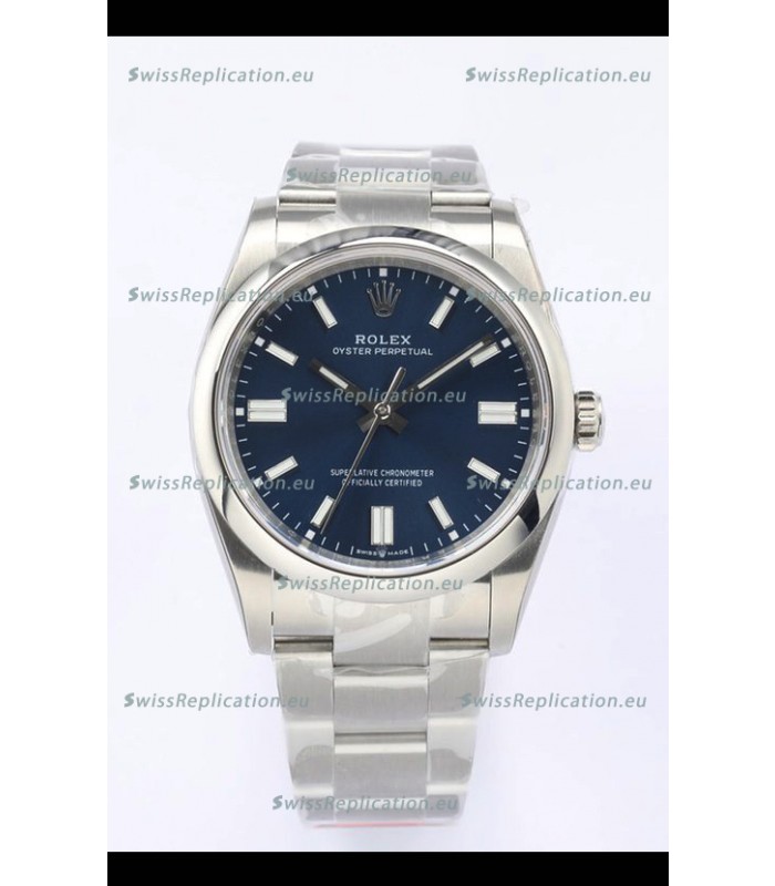 Rolex Oyster Perpetual REF#126000 36MM Swiss Movement Swiss Replica Blue Dial 904L Steel 1:1 Mirror Replica Watch