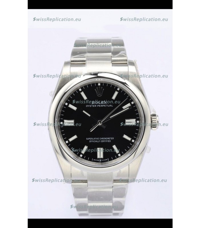 Rolex Oyster Perpetual REF#126000 36MM Swiss Movement Swiss Replica Black Dial 904L Steel 1:1 Mirror Replica Watch