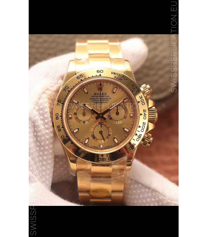 Rolex Cosmograph Daytona 116598 904L Stainless Steel 1:1 Mirror Cal.4130 Movement Watch