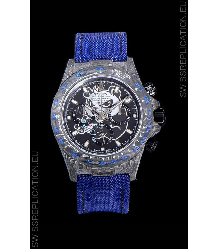 Rolex Daytona DiW Edition PANDA Edition Forged Cabon Casing 1:1 Mirror Replica