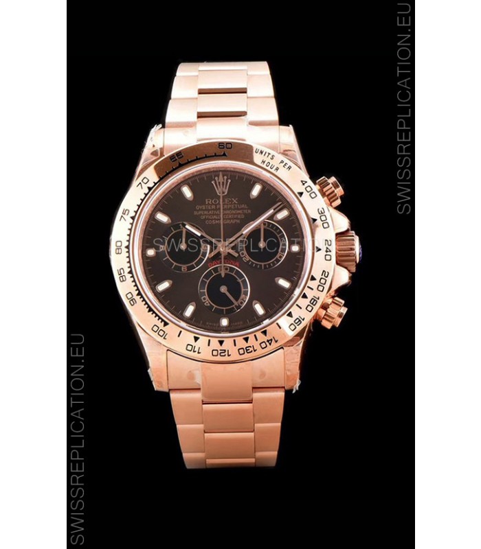 Rolex Daytona 116505 Rose Gold Original Cal.4130 Movement - 1:1 Mirror 904L Steel Watch