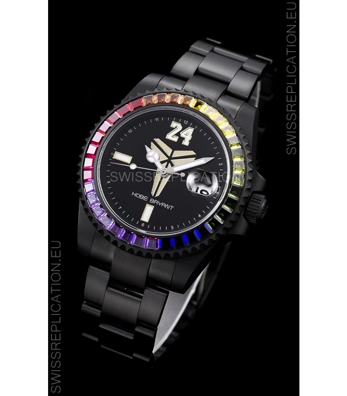 Rolex Submariner Swiss Kobe Bryant Edition Swiss Replica Watch in PVD Coated Case