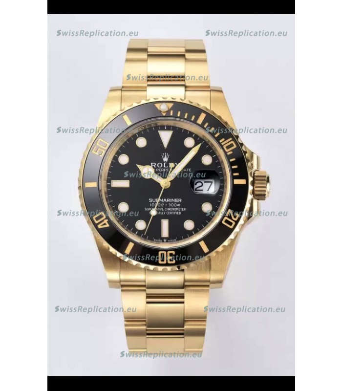 Rolex Submariner 41MM Date Ceramic Gold m126618ln - Replica 1:1 Mirror - Ultimate 904L Steel Watch