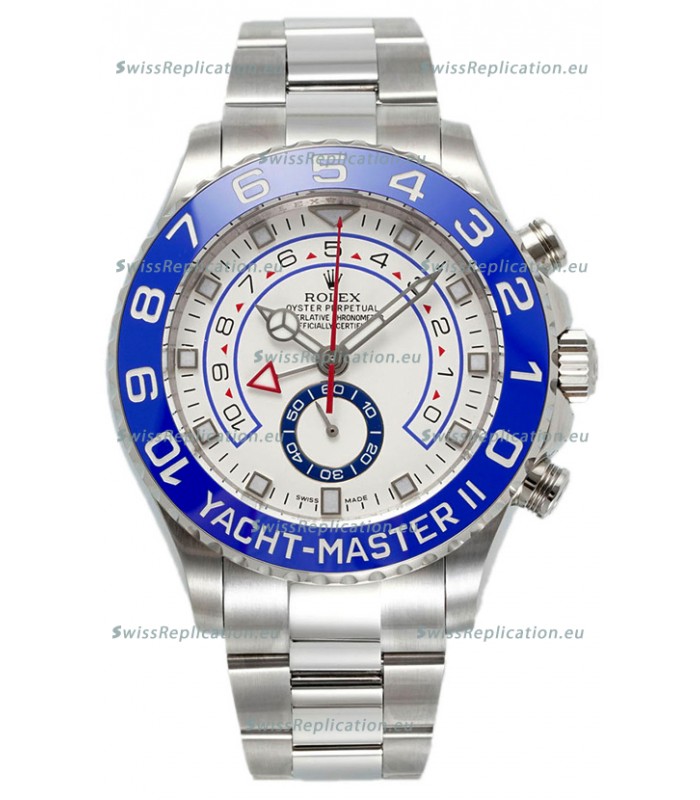 Rolex Yachtmaster II Stainles Steel Ref.116680 1:1 Mirror Replica Watch 904L Steel 