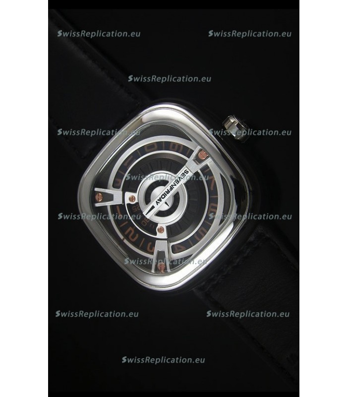 SevenFriday M2-2 Stainless Steel Watch with Miyota 8215 Movement