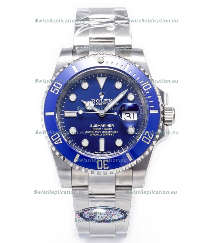 Rolex Submariner Super Clone 40MM White Gold Plating 116619LB - Replica 1:1 Mirror Watch 