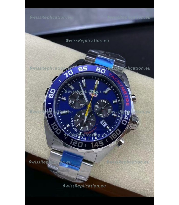 Tag Heuer F1 Edition Swiss Quartz Watch in Blue Dial Stainless Steel Casing 