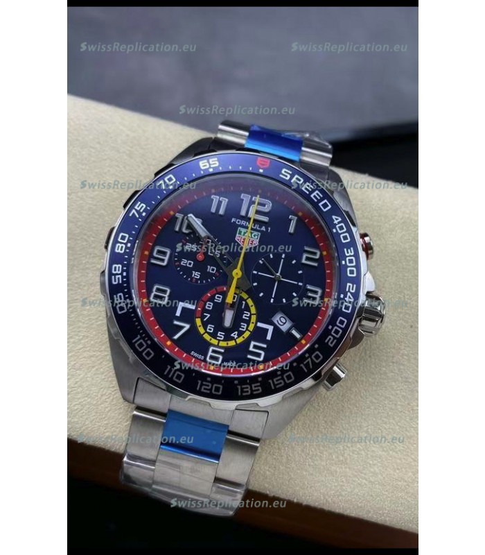 Tag Heuer F1 Edition Swiss Quartz Watch in Blue Dial Stainless Steel Casing 