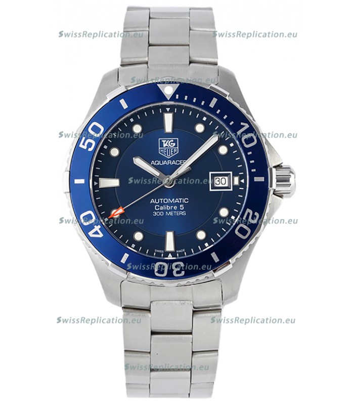 Tag Heuer Aquaracer Calibre 5 1:1 Mirror Replica Watch Blue Dial 904L Steel 41MM