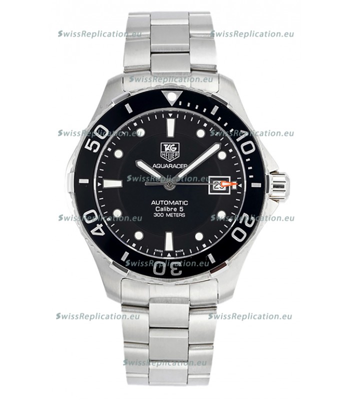 Tag Heuer Aquaracer Calibre 5 1:1 Mirror Replica Watch Black Dial 904L Steel 41MM